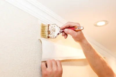 Pose de papier peint à Bindernheim — revêtements muraux et toiles de verre